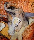 Edgar Degas After the Bath, Woman Drying Herself painting